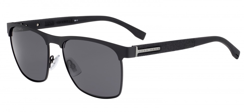 Hugo Boss slnečné okuliare 0984/S807/IR pánske čierne/sivé