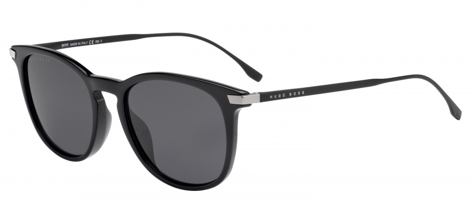Hugo Boss slnečné okuliare 0987/S807/IR pánske čierne/sivé