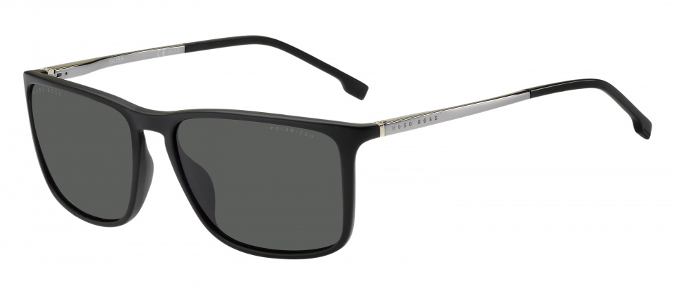 Hugo Boss slnečné okuliare 1182/S dámske kat. 2 obdĺžnikové čierne