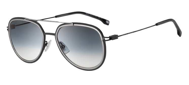 Hugo Boss slnečné okuliare 1193/S 284/1V pánske kat.3 zrkadlové čierne