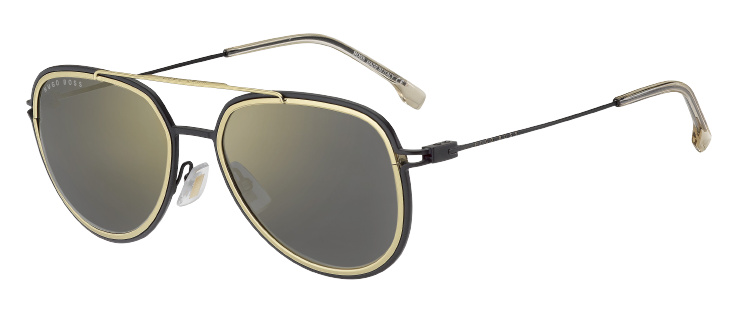 Hugo Boss slnečné okuliare 1193/S 2M2/JO pánske kat.3 zrkadlové čierne
