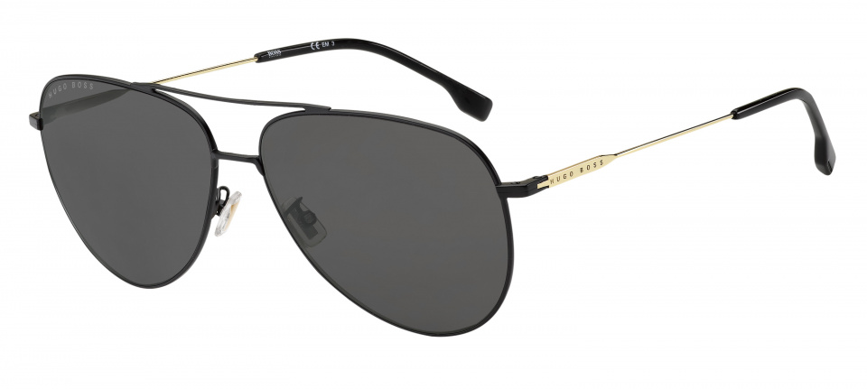 Hugo Boss slnečné okuliare 1219/F/SK I46/IR pánske kat.3 zlaté/čierne