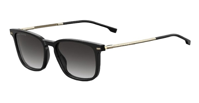 Hugo Boss slnečné okuliare Boss 1020/S kat. 3 pánske obdĺžnikové čierne