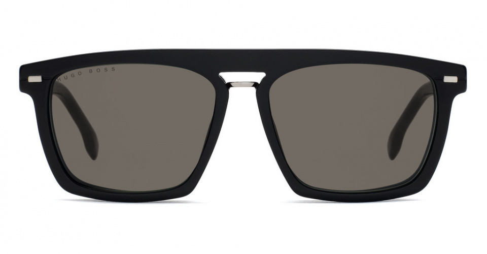 Hugo Boss pripínacie slnečné okuliare unisex kat. 2 čierne/hnedé (1128)
