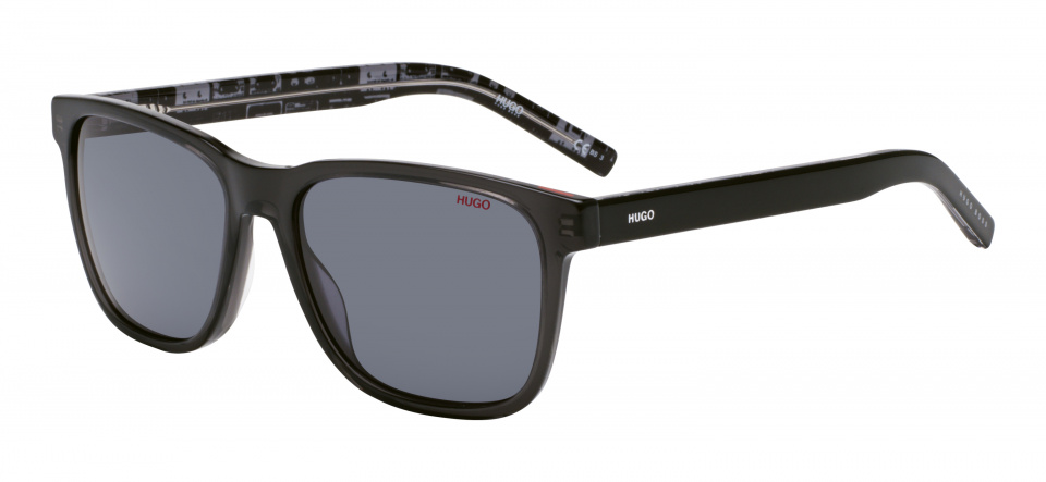 Hugo Boss slnečné okuliare HG 1073/S 5RK/IR kat. 3 obdĺžnikové čierne