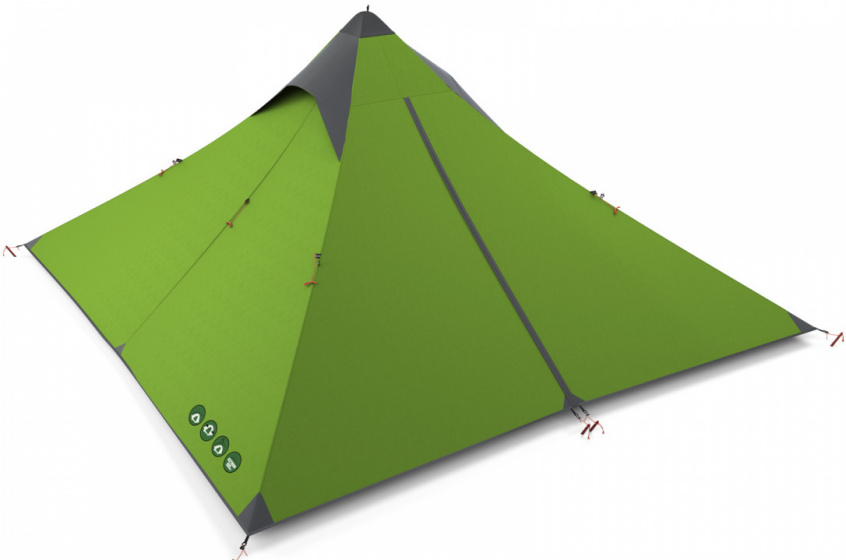 Husky stan tepee Sawaj 230 cm nylon 2-osoba zelený