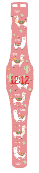 watch Lama junior led 28,5 cm pink
