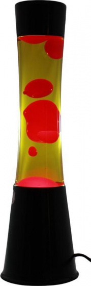 I-Total lávová lampa 40 x 11 cm sklo/hliník 25W žltá/červená