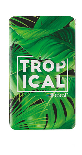 powerbank Leaf 4000mAh 19,7 x 9,7 x 1,5 cm green