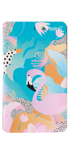 powerbank Flamingo 5000mAh 19,7 x 9,7 x 1,5 cm blue