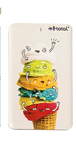 powerbank Ice 4000mAh 19,7 x 9,7 x 1,5 cm cream