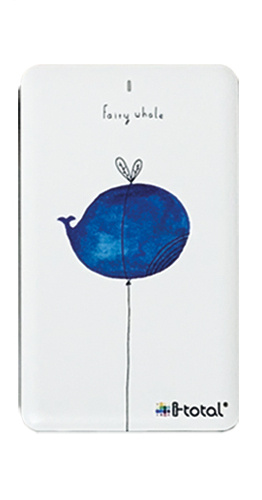 powerbank Whale 4000mAh 19,7 x 9,7 x 1,5 cm white