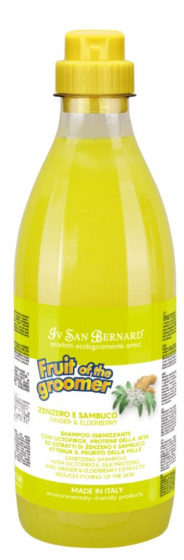 ISB šampón pre domácich miláčikov Ginger & Elderberry 1000 ml žltý
