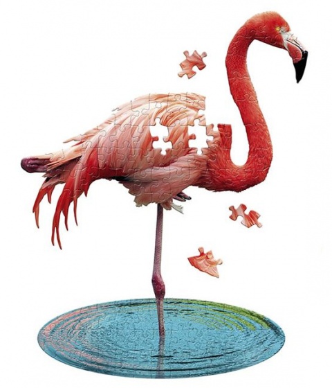 puzzle flamingo pink 100 pieces