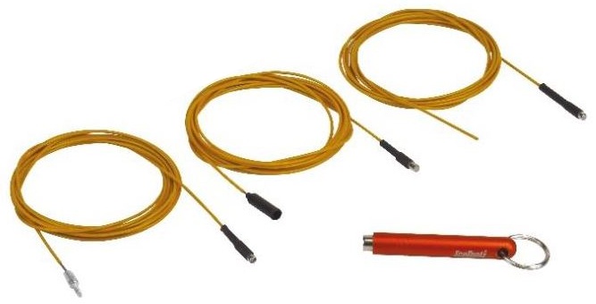 IceToolz gereedschap framedoorvoer 7,5 cm oranje 4 delig