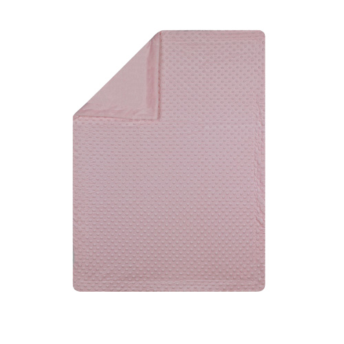 Interbaby bublinková detská deka 80 x 110 cm fleece ružová