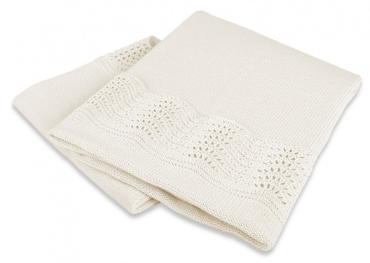 Interbaby detská deka Calado 75 x 100 cm bavlna béžová