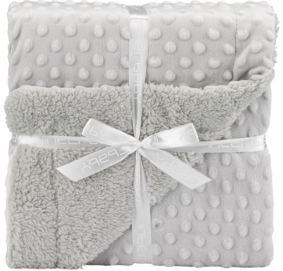 Interbaby detská deka Dou Dou 110 cm polyester sivá 2-dielna