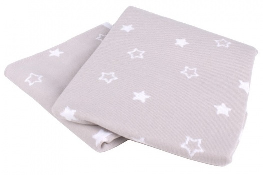 Interbaby detská deka Star 75 x 100 cm bavlna béžová