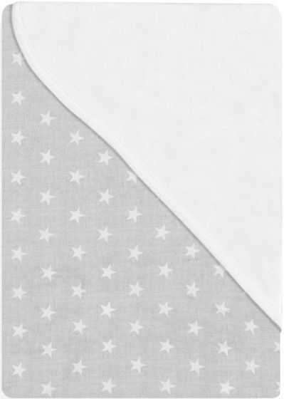 Interbaby detská deka Star 75 x 65 cm bavlna sivá