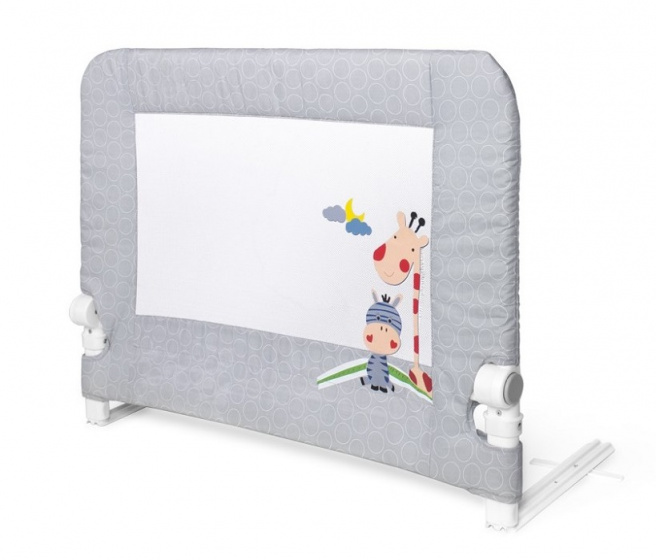 Interbaby zábradlie junior 90 x 70 cm textil sivá