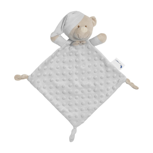 Interbaby plyšový medvedík junior 28 x 17 cm polyester šedý