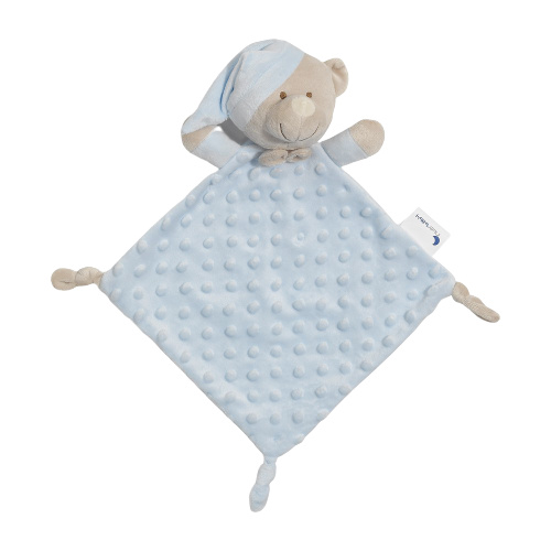 Interbaby plyšový medvedík 28 x 17 cm polyester svetlomodrý