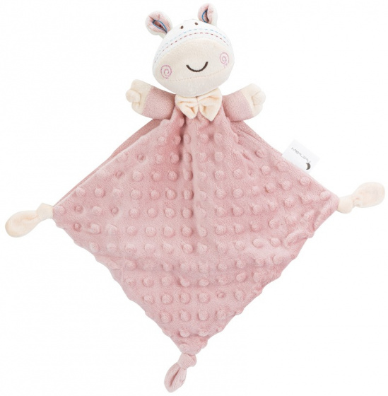 soft toy giraffe 28 x 17 cm polyester soft pink