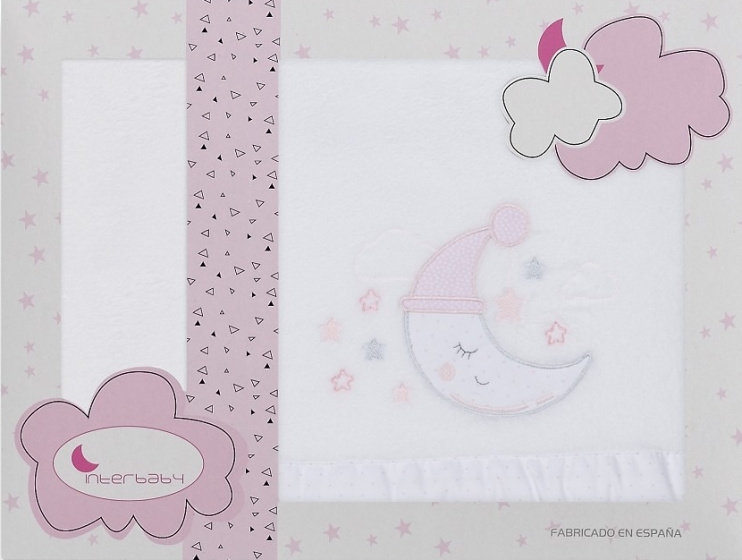 Interbaby prestieradlo kolíska Moon 110 x 82 cm polyester modrá 3diel