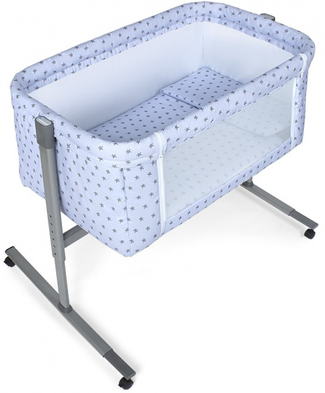 Interbaby Kolíska Near Aqua Marina 55 x 85 x 90 cm bavlna modrá