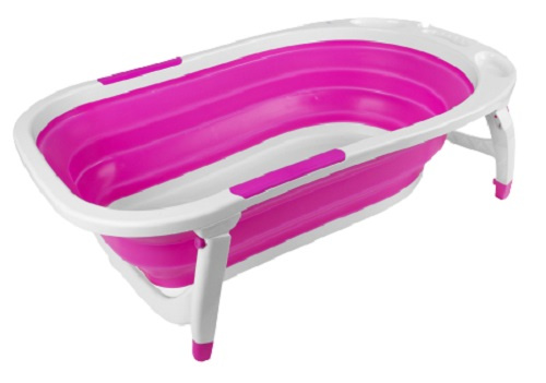 baby bath foldable 86 x 48 x 23 cm pink