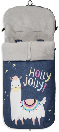 Interbaby fusak Lama junior polyester 105 x 46 cm námornícka