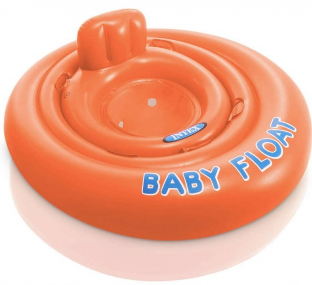 Intex detská sedačka na plávanie 76 cm PVC oranžová