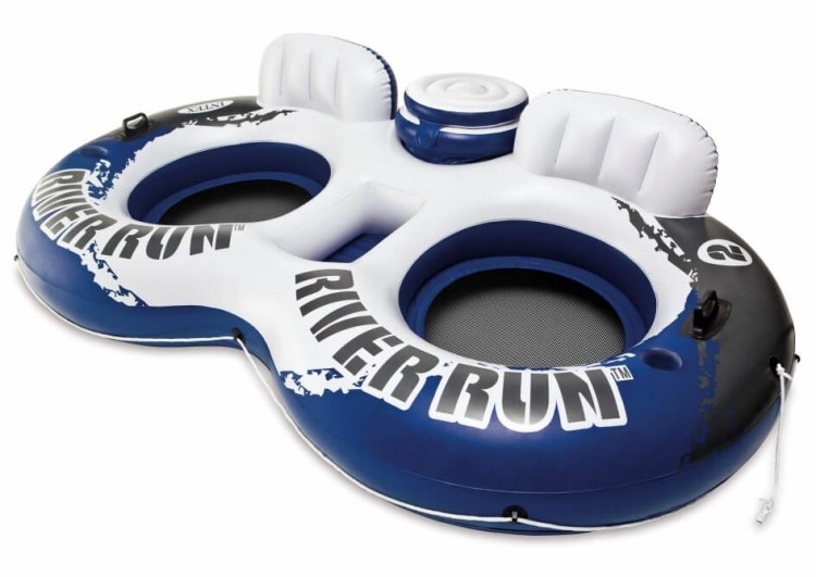 floating island River Run 243 x 157 cm blue / white