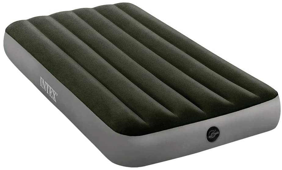 Intex nafukovací matrac s nafukovacou pumpou Dura-Beam191 x 99 cm vinyl zelená