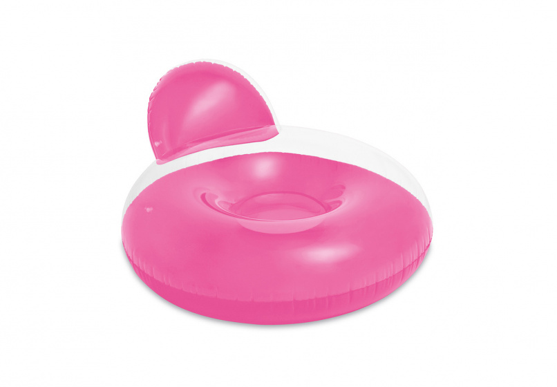 Intex nafukovacie kreslo vinyl 137 x 122 cm ružové