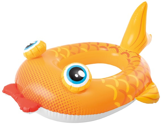 Intex inflatable animal fish junior 117 x 76 cm vinyl orange