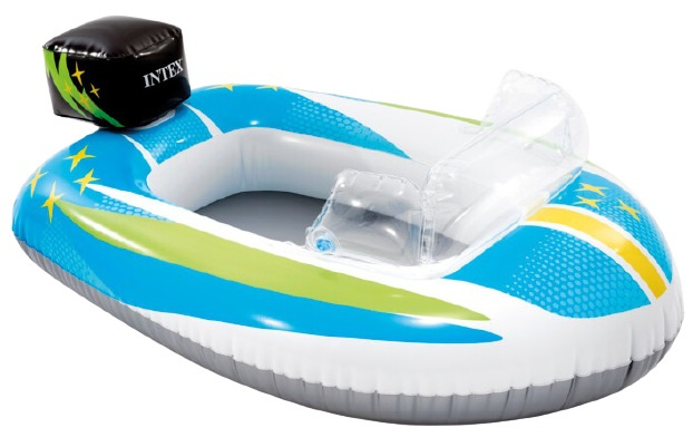 Intex inflatable boat junior 117 x 76 cm vinyl blue/white
