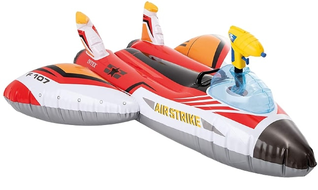 inflatable airplane junior 117 cm vinyl red