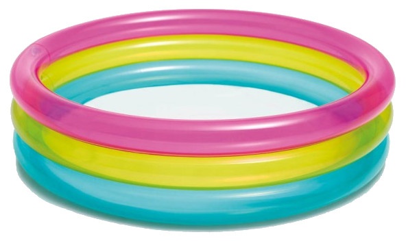 Intex nafukovací bazén dúhový 57104NP 86 x 86 x 25 cm PVC