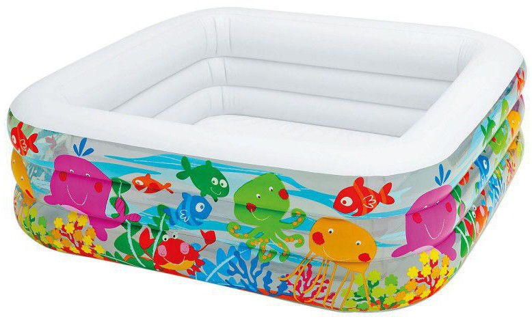 Intex nafukovací bazén 57471NP Ocean 159 x 159 x 50 cm biely