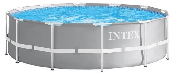 Intex nadzemný bazén s čerpadlom 26756GN Prism 610 x 132 cm sivý