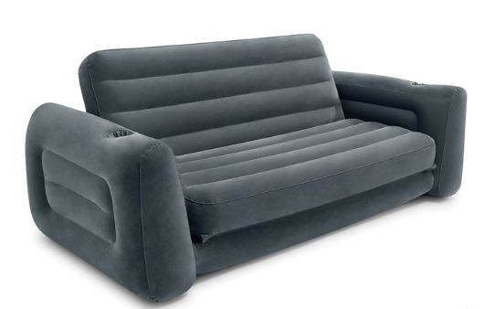 Intex rozkladacia lavica 224 cm vinyl sivá