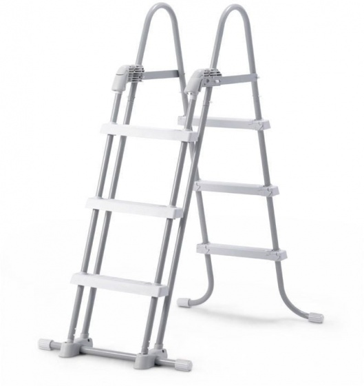 Intex bazénový rebrík strieborný/biely 107 cm