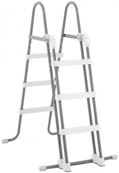 Intex bazénové schody junior oceľ biela/sivá