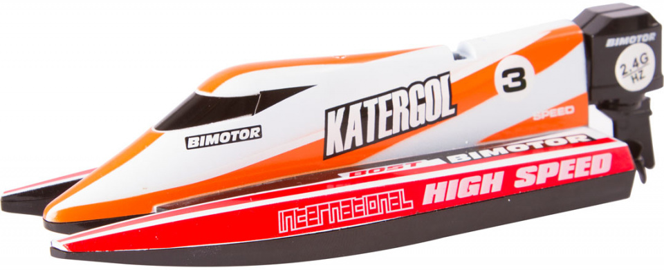 Invento raceboot mini 14 x 5 x 3,5 cm junior rood 4 delig