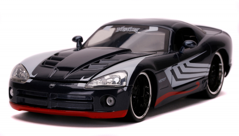 car Marvel Venom 2008 Dodge Viper 1:24 die-cast black