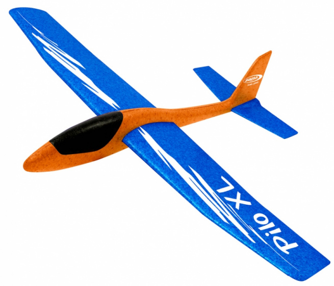 JAMARA werpvliegtuig pilo xl junior 68 cm schuim oranje/blauw