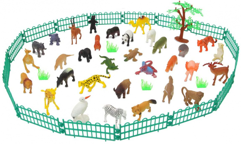 JAMARA wilde dieren speelset 3 9,5 cm 53 delig