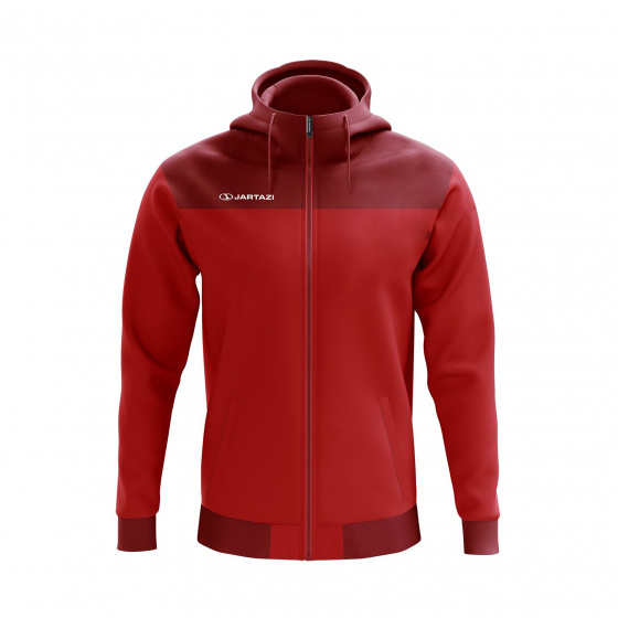 Jartazi športová bunda Bari Hoodie dámska polyesterová červená veľkosť 42/44